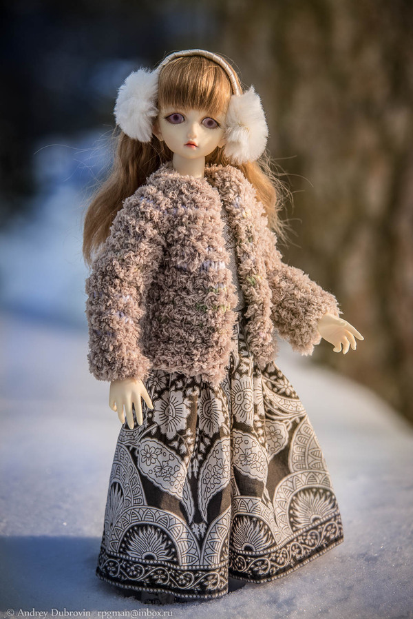 Winter walk - My, Doll, Bjd, Jointed doll, Winter, Forest, Longpost, With your own hands