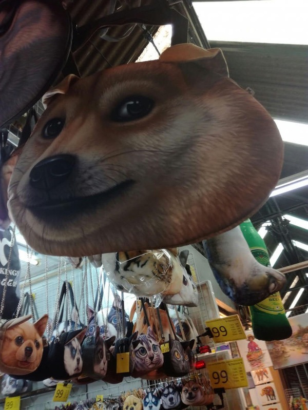 Bag in Bangkok market - Wow doge, Dog, Сумка, Doge