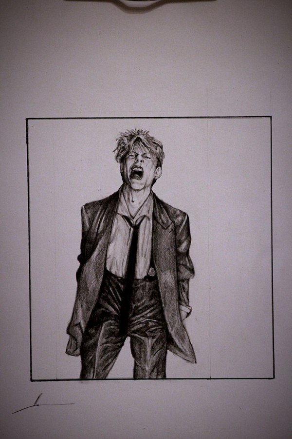 The man who sold the world - My, David Bowie, Art, Drawing, Pencil drawing