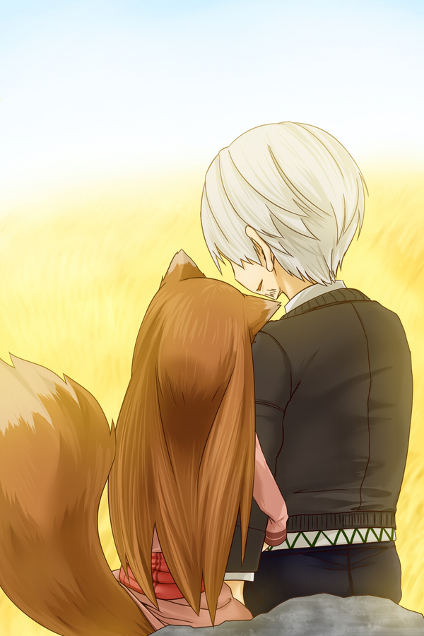 The she-wolf and the lucky merchant - Anime art, Anime, Spice and Wolf, Horo holo, Holo, Kraft lawrence