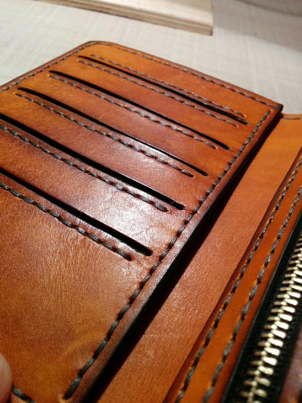 Портмоне для пикабушника. Неудачная удача Ручная работа, Изделия из кожи, Своими руками, Кошелек, Портмоне из кожи, Кожа, Кожаные изделия, Длиннопост