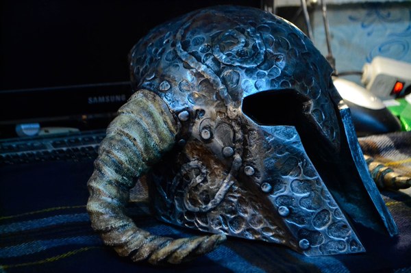 Skyrim - Nordic helmet - The Elder Scrolls V: Skyrim, Longpost, Pepakura, Papercraft, Craft, With your own hands, Skyrim, Helmet