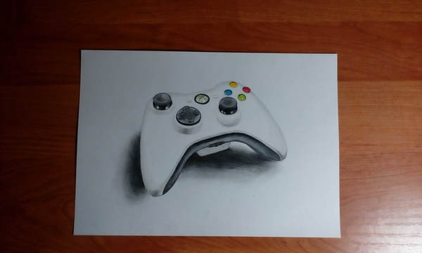 Another portion of realism from me :) - My, Xbox 360, , Drawing, Realism, Video