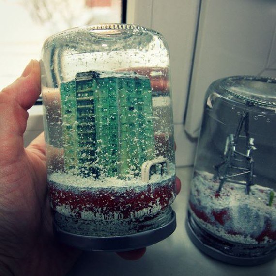 Souvenir - Not mine, Photo, Winter, Glycerin, Jar