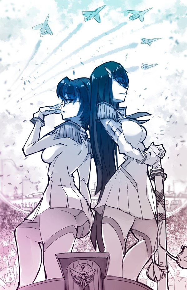 Shizune and Satsuki Katawa Shoujo, Shizune Hakamichi, Kiryuuin Satsuki, , Kill la Kill, Anime Art, ,  