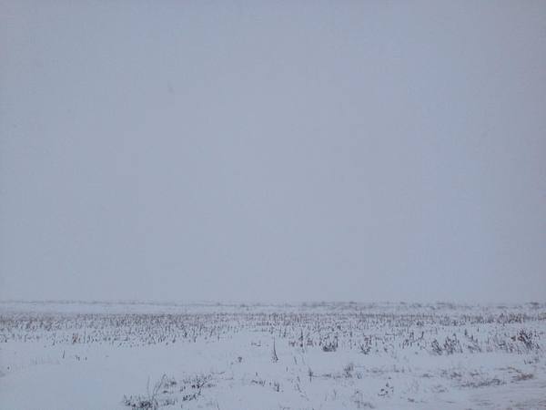 Where earth and sky meet - Photo, The end of the world, Field, Snow, My, My