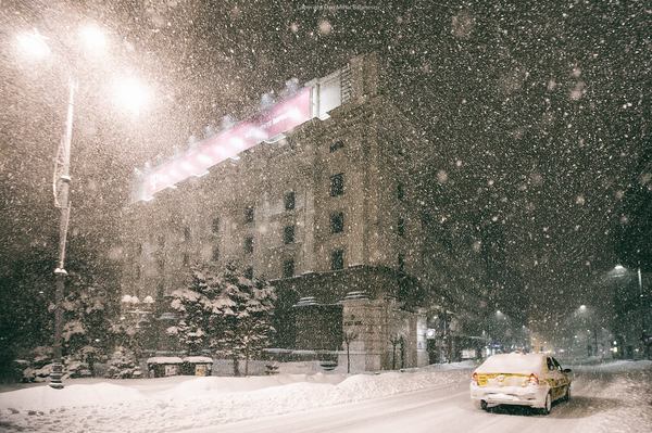 Snowfall in Bucharest - Bucharest, Romania, Winter, Snowfall, Longpost, The photo