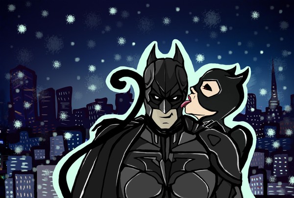 Batlove - My, Batman, Batwoman, Art, Love