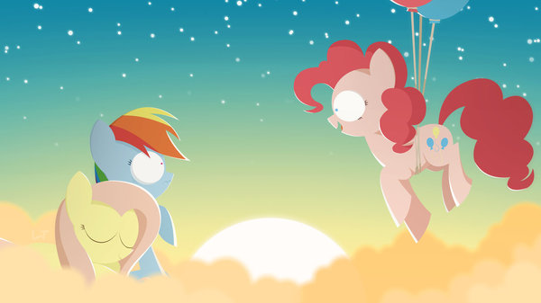    My Little Pony, Ponyart, Rainbow Dash, Fluttershy, Pinkie Pie