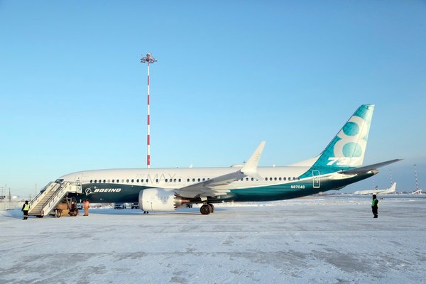 Boeing tests new aircraft at Yakutsk airport - Boeing, Airplane, Yakutia, Yakutsk, Trial, Photo, Winter, Longpost, Boeing