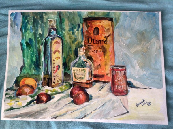 Still life Friday evening - My, Drawing, Still life, Mikolart