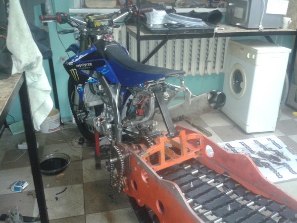 miracle walker - My, Enduro, Snowmobile, Homemade, Winter, Motorcycles, Moto