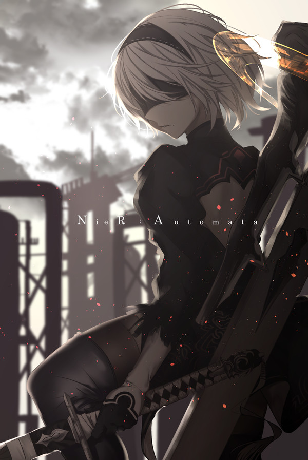 NieR Automata - Art, Anime art, Anime, NIER Automata, Yorha unit No 2 type B