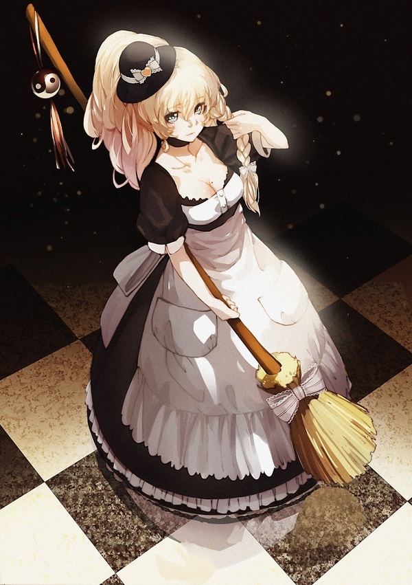 Мариса Кирисаме - Kirisame Marisa, Touhou, Anime Art, Ведьмы, Тоходевочки, Длиннопост