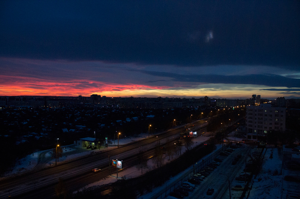 Chelyabinsk. Sunset. - My, Chelyabinsk, Evening