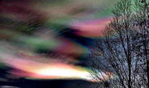 Pearlescent clouds. - Mother-of-pearl clouds, Wonders of nature, Twitter, Longpost