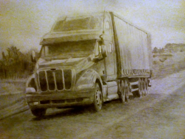 Peterbilt 387 - Peterbilt, Truck, Drawing