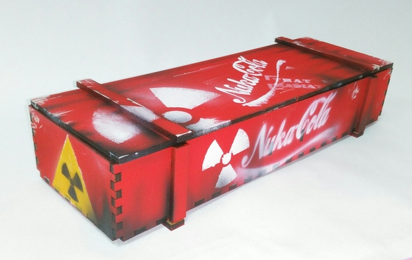 Valuable find in the Wasteland - My, Fallout, Nuka Cola, Plywood, , Presents, Handmade