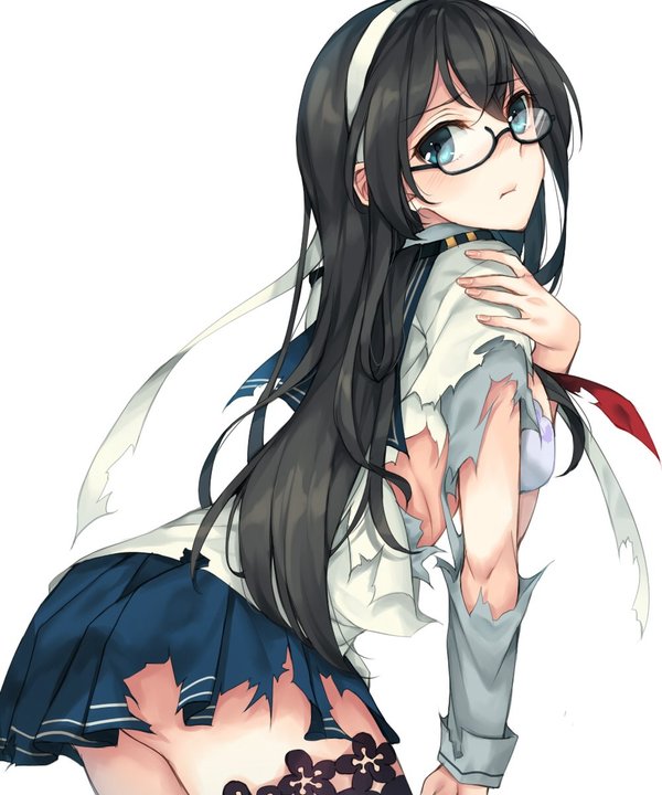 Light cruiser Ooyodo, medium damage - Kantai collection, Anime art, Kanmusu, Ooyodo