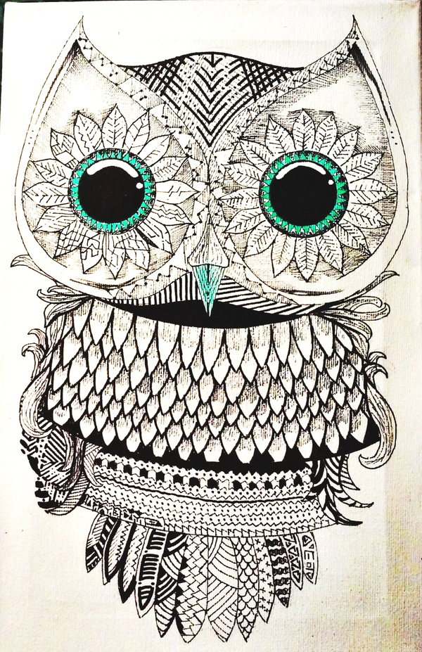 Owl, Heart, Skull and Earth. - Art, Owl, Heart, Drawing, Land, Black and white, Mechanics, Pencil, Longpost