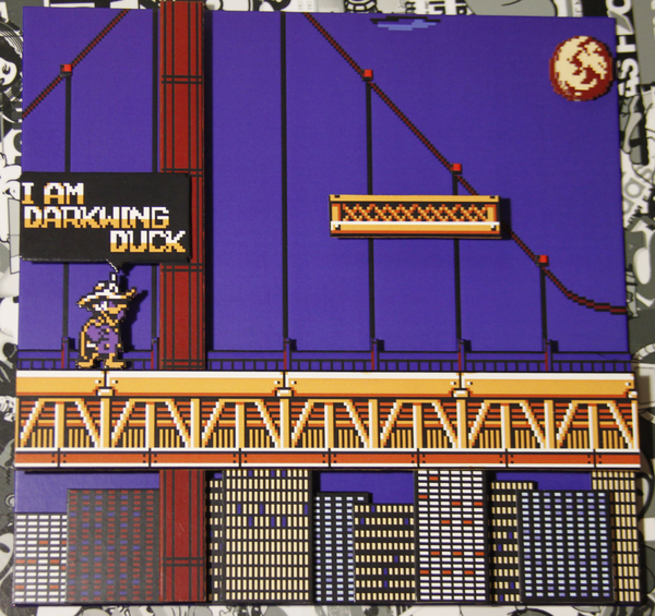 Diorama on the game Darkwing Duck - My, Diorama, Games, Black Cloak, , Pixel Art, Longpost