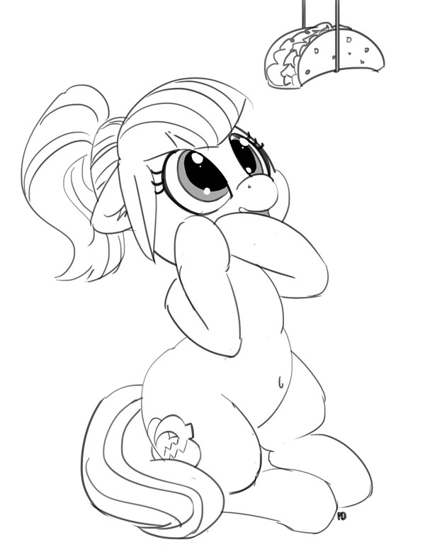 Taco poni wants tacos. - My little pony, Sonata dusk, Pabbley