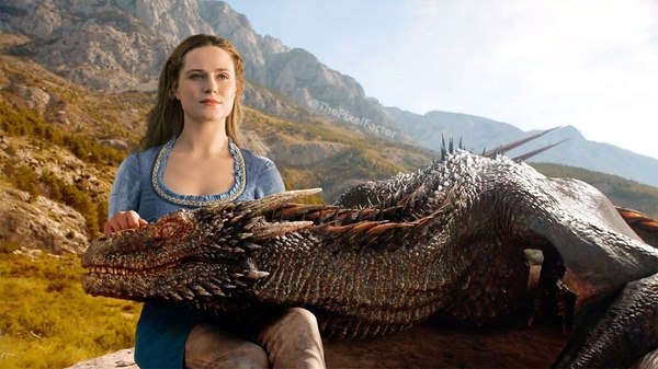 Dolores Targaryen or the World of Wild Dragons - HBO, Game of Thrones, World of the wild west, Crossover, Beautiful girl, The Dragon, Crossover