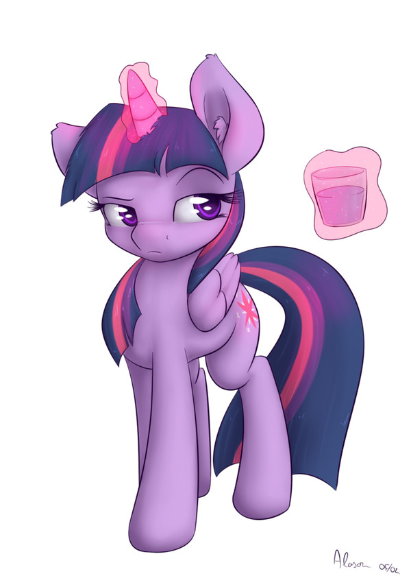 Just a tiny glass of water My Little Pony, Twilight Sparkle, , Alasou