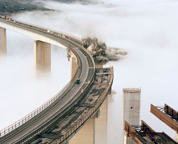 Road works - Road, Bridge, Danger