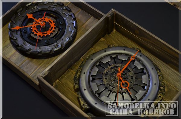 Clock from a car clutch disc - Clock, Homemade, , Longpost