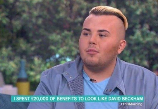 I spent ?20k social security to look like Beckham - Great Britain, Fashion, David Beckham