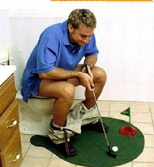 Golf on the toilet - AliExpress, Golf, I miss, A lot of time