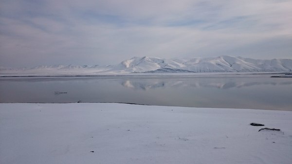 Зимний поход на гору Куня - Горы, Река, Енисей, Снег, Солнце, Небо, Скалы, Длиннопост