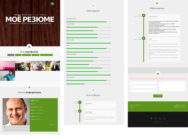 Interactive resume generator. - My, Summary, Site, Online Service, I will give, Is free, In good hands