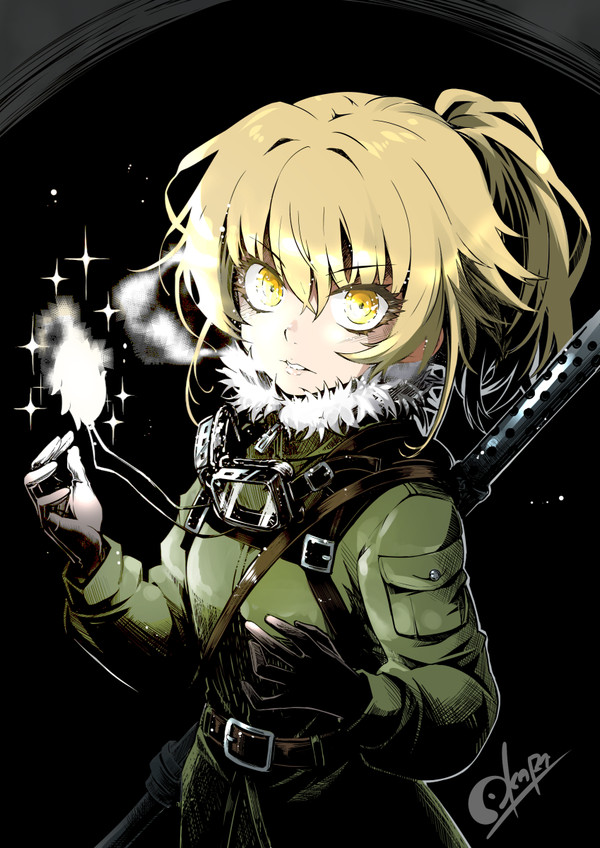 Youjo Senki. Таня Дегречова / Tanya Degurechaff . Anime Art. - Anime Art, Аниме, Ранобэ, Арт, Youjo Senki, Tanya Degurechaff