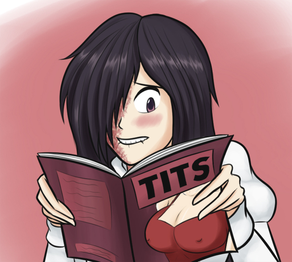 Hanako is pretty excited - Katawa shoujo, Hanako ikezawa, Anime art, Anime, Not anime, Visual novel