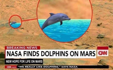 NASA found a dolphin on Mars! - news, NASA, Mars, Dolphin