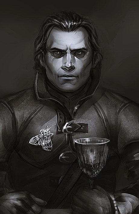 My Witcher fanart - My, The Witcher 3: Wild Hunt, Witcher, The Witcher 3: Blood and Wine, Regis, Detlaff, Longpost, Fan art, Roach, GIF