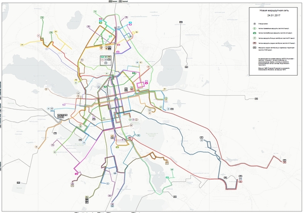В мэрии Екб обновили карту маршрутной сети - Екатеринбург, Горожане, Новая транспортная схема