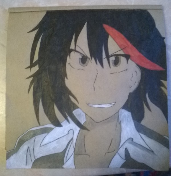 Ryuko Matoi - My, Beginner artist, Art, Drawing, Kill la Kill, Anime