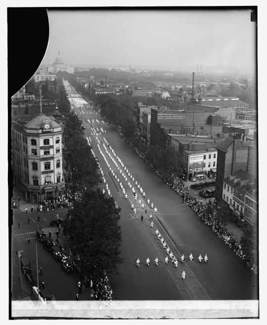 Ку клус клан марширует по Пенсильвания Авеню,Вашингтон,  1926 - История, Политика, Длиннопост