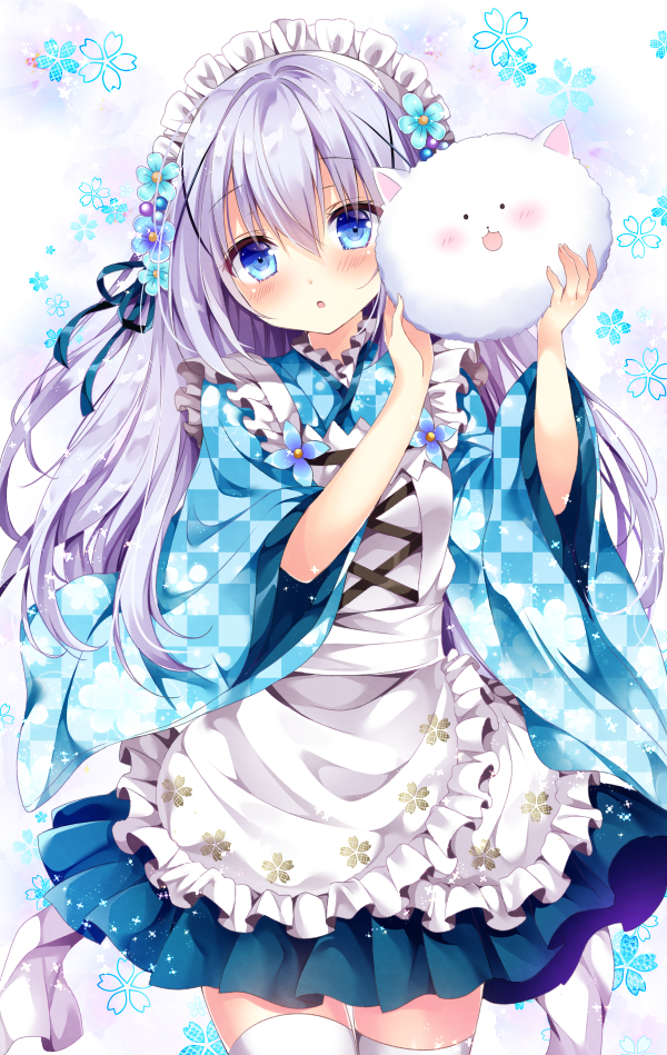 Anime Art - Аниме, Anime Art, Gochuumon wa usagi desu ka?, Kafuu chino, Hoto cocoa, Kirima Sharo, Tedeza rize, Ujimatsu chiya, Длиннопост