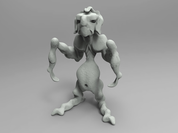 Marahun - My, , Deity, Idol, Monster, Something, , Render, Sculpting