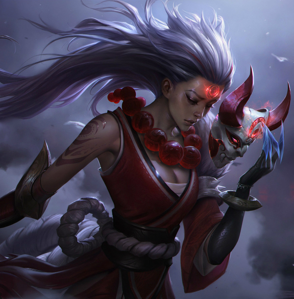 Blood Moon Diana. - League of Legends, Диана, Луна, Персонажи, Арт, Chengwei Pan