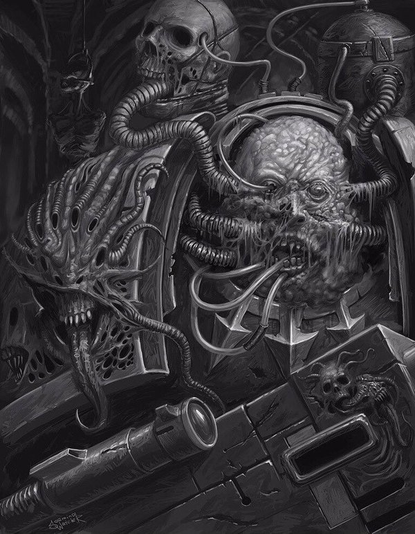 When blessings are too much - Warhammer 40k, Art, Chaos space marines, Warhammer