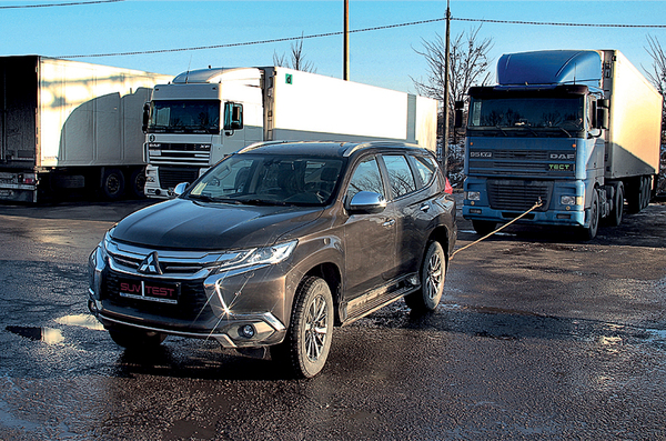 Может ли Mitsubishi Pajero Sport буксировать фуру? Фура, Машина, Испытание, Видео, Длиннопост