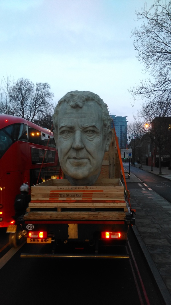 Where is Jeremy Clarkson's head going? - Photo, Jeremy Clarkson, Question, Truck, Head