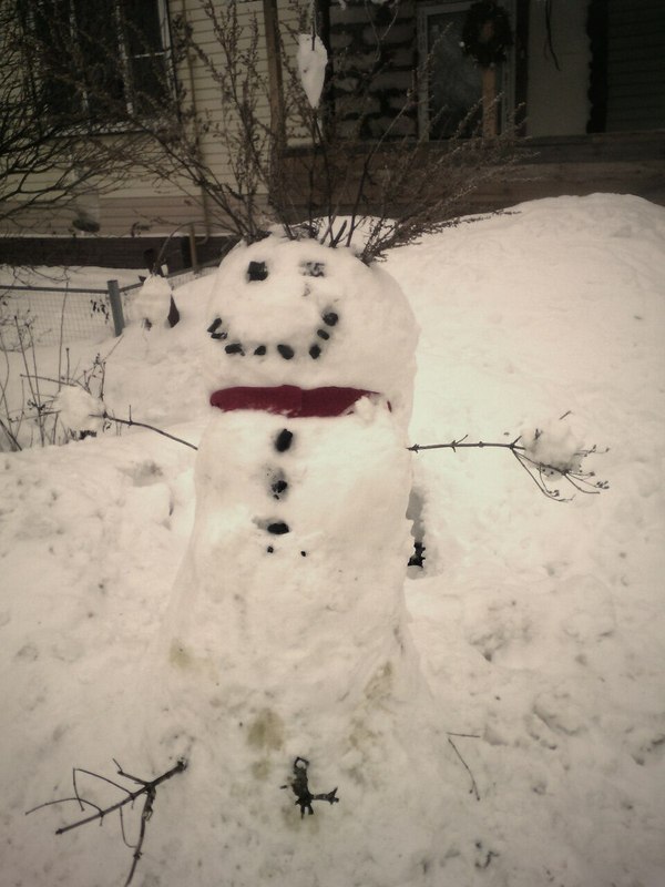 Just a snowman .... scary - snowman, My, Mutant