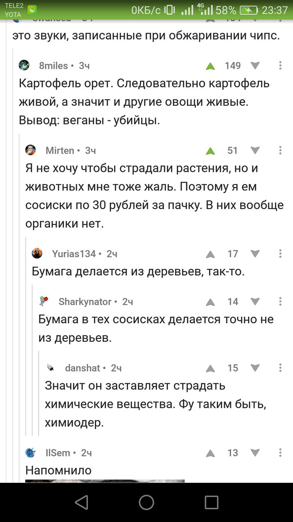 Comments are funny) - Comments on Peekaboo, Screenshot