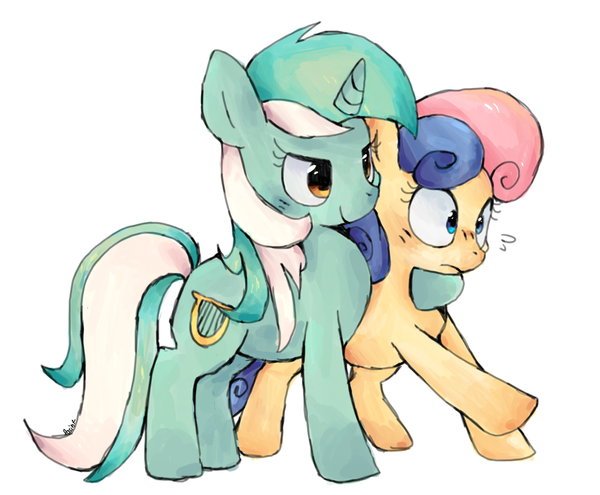 ! My Little Pony, Lyra Heartstrings, Bon Bon, 